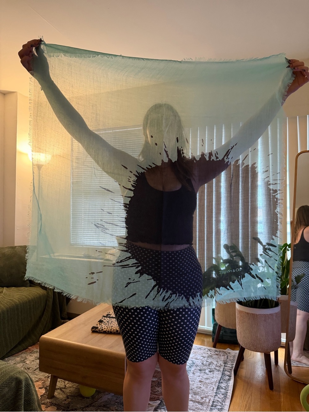 Tiffany cashmere and silk scarf